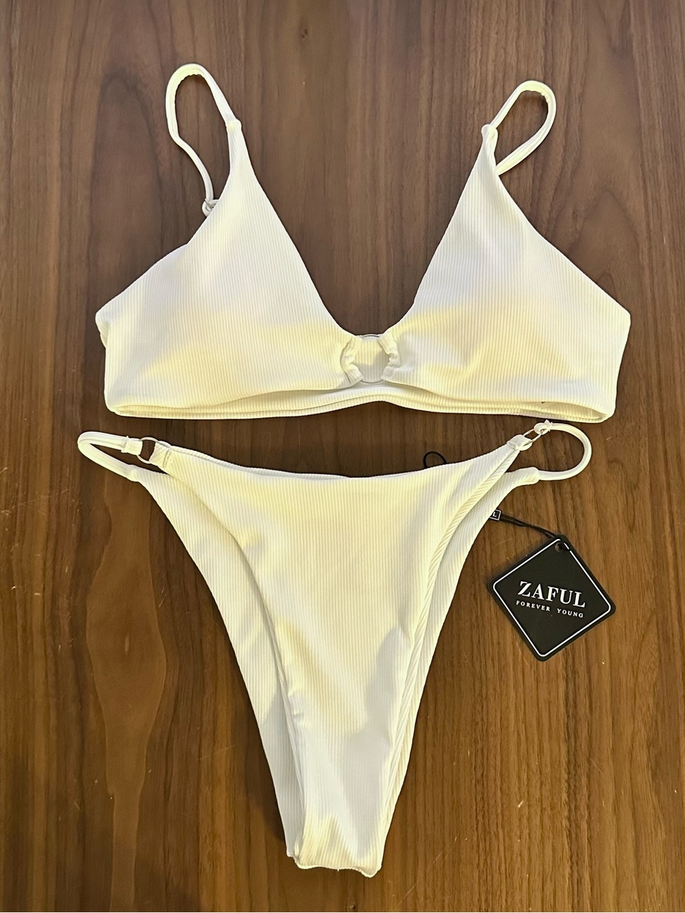 🤍 ZAFUL WHITE BIKINI